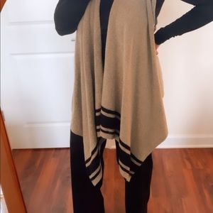 Banana Republic Sweater Vest with Stripes (Alpaca & Wool)